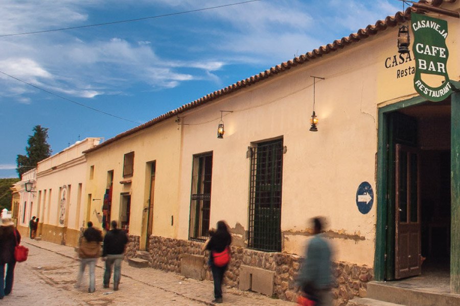 Centro hist&oacute;rico de Humahuaca en la Quebrada de Humahuaca, provincia de Jujuy, Argentina