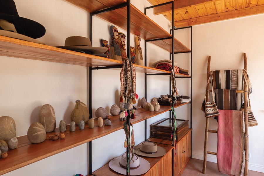 Tienda de productos regionales y locales del norte argentino en El Candil Hotel en Tilcara, Jujuy